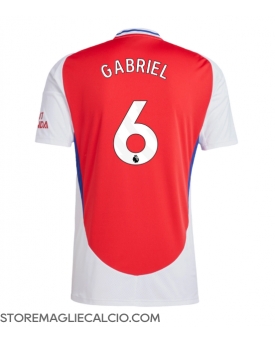 Arsenal Gabriel Magalhaes #6 Maglia Gara Casa Repliche 2024-25